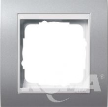 Ramka pojedyncza do białych Gira Event kolor aluminiowy